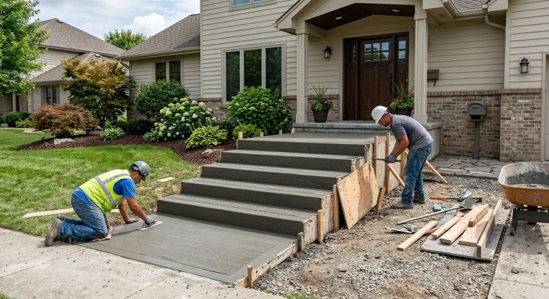 Cement Stairs Installation in Salt Lake City, UT