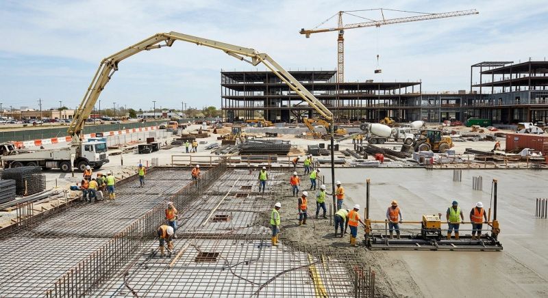 Commercial Slab Construction in Woodbridge, VA