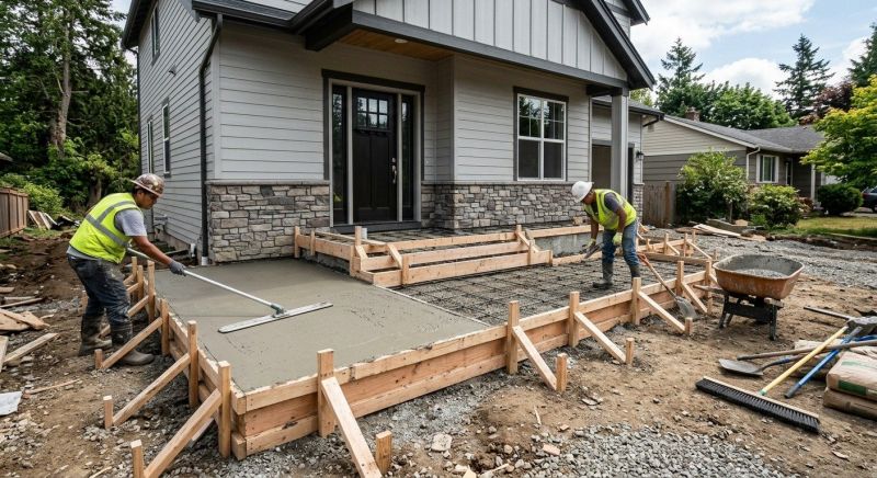 Concrete Porch Installation in Fort Collins, CO
