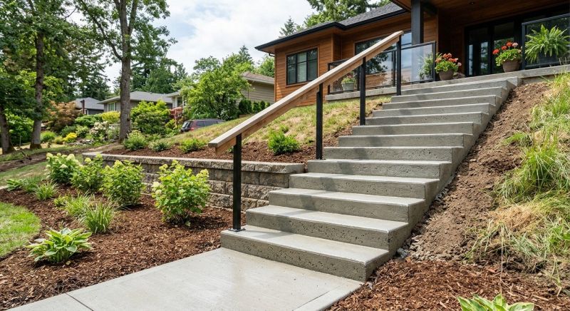 Concrete Stairway Installation in Fort Collins, CO
