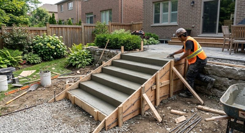 Concrete Steps Pouring in Sacramento, CA