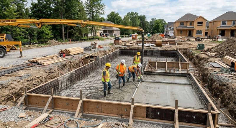 Foundation Pouring in Columbus, OH